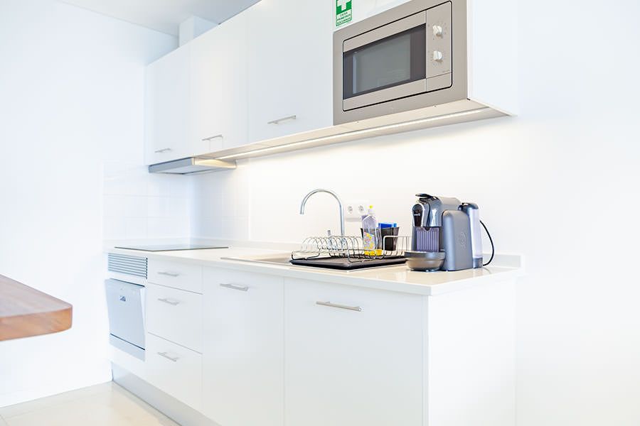 Kitchen Frangipani Apartment Quinta Golfinho